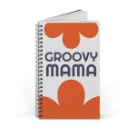 Groovy Mama Spiral-Notizbuch — Retro-Blumen-Notizbuch für Mamas, Geschenk inspiriert von den 70ern – Bild 2