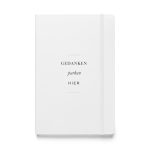 Gedanken parken hier – Hardcover-Notizbuch